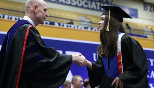 More than 700 students earn undergraduate and graduate at UNK's commencement ceremony.