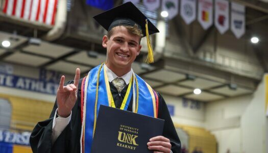 More than 700 students earn undergraduate and graduate degrees at UNK's commencement ceremony.