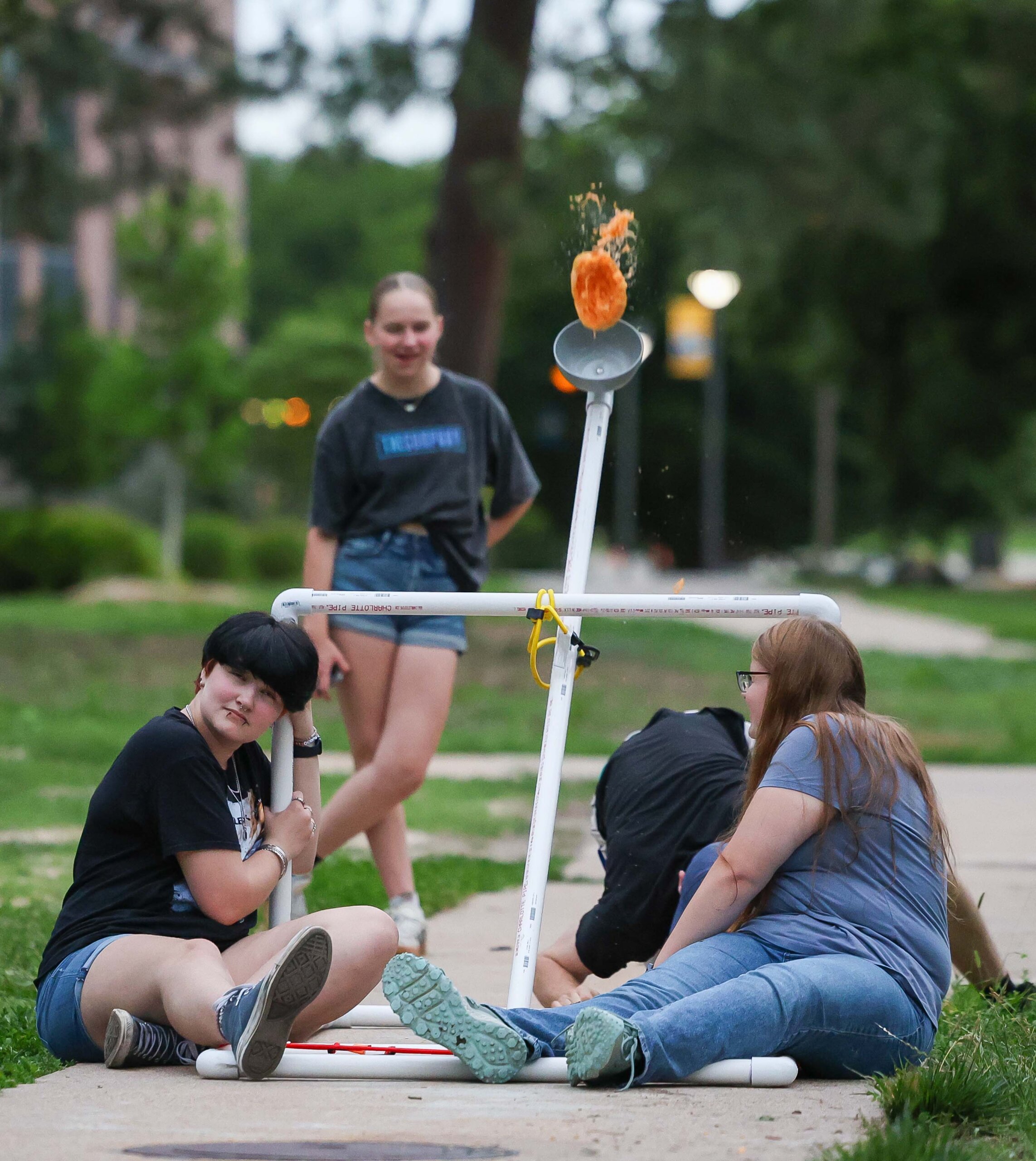 Students participate in an activity at the QUASAR Camp at UNK.