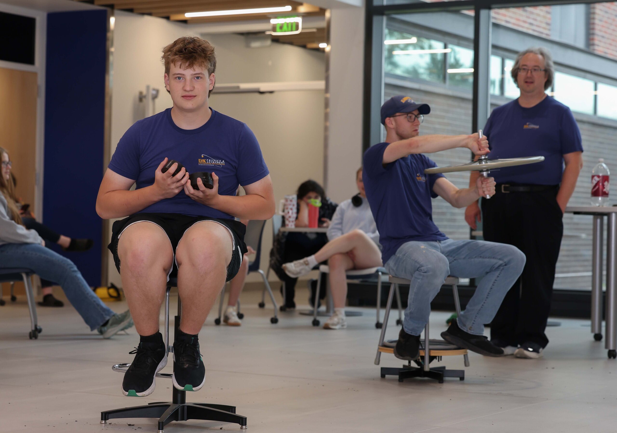 Students participate in an activity at the QUASAR Camp at UNK.
