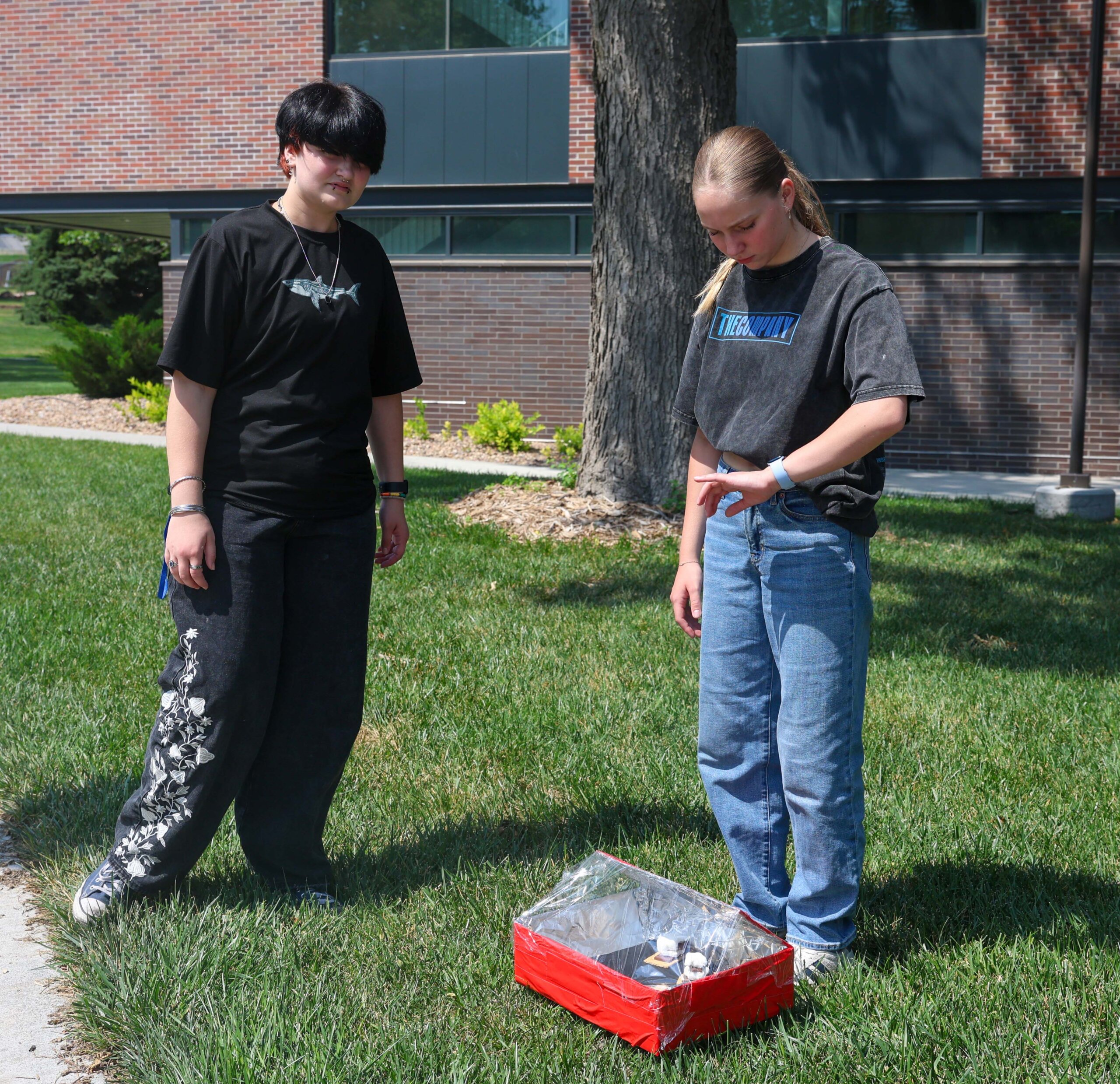 Students participate in an activity at the QUASAR Camp at UNK.