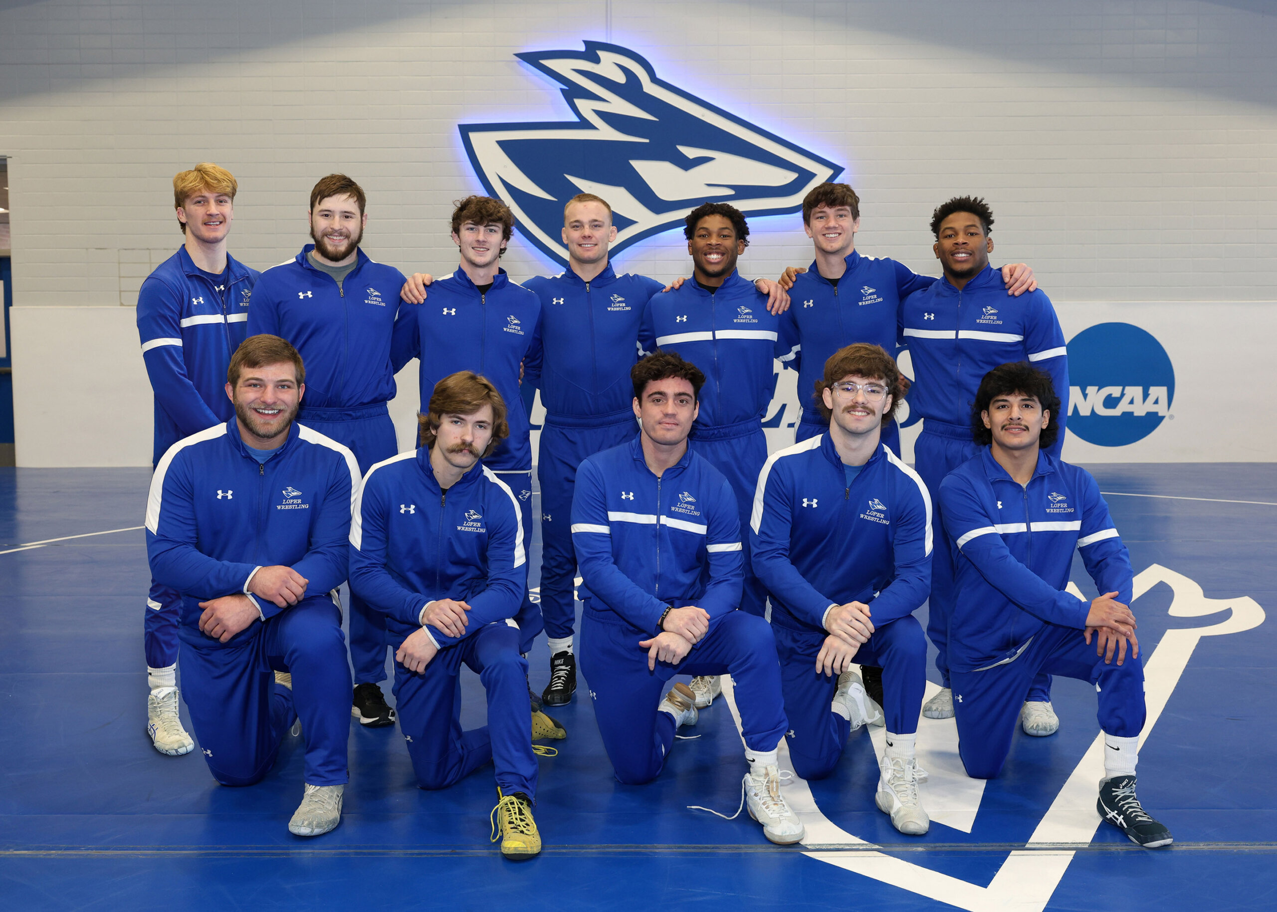 The UNK wrestling seniors in 2024-25.