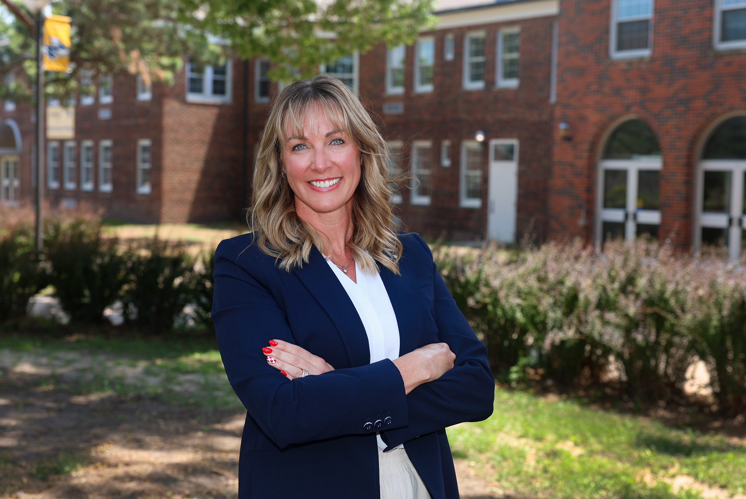 Megan Adkins portrait on the UNK campus