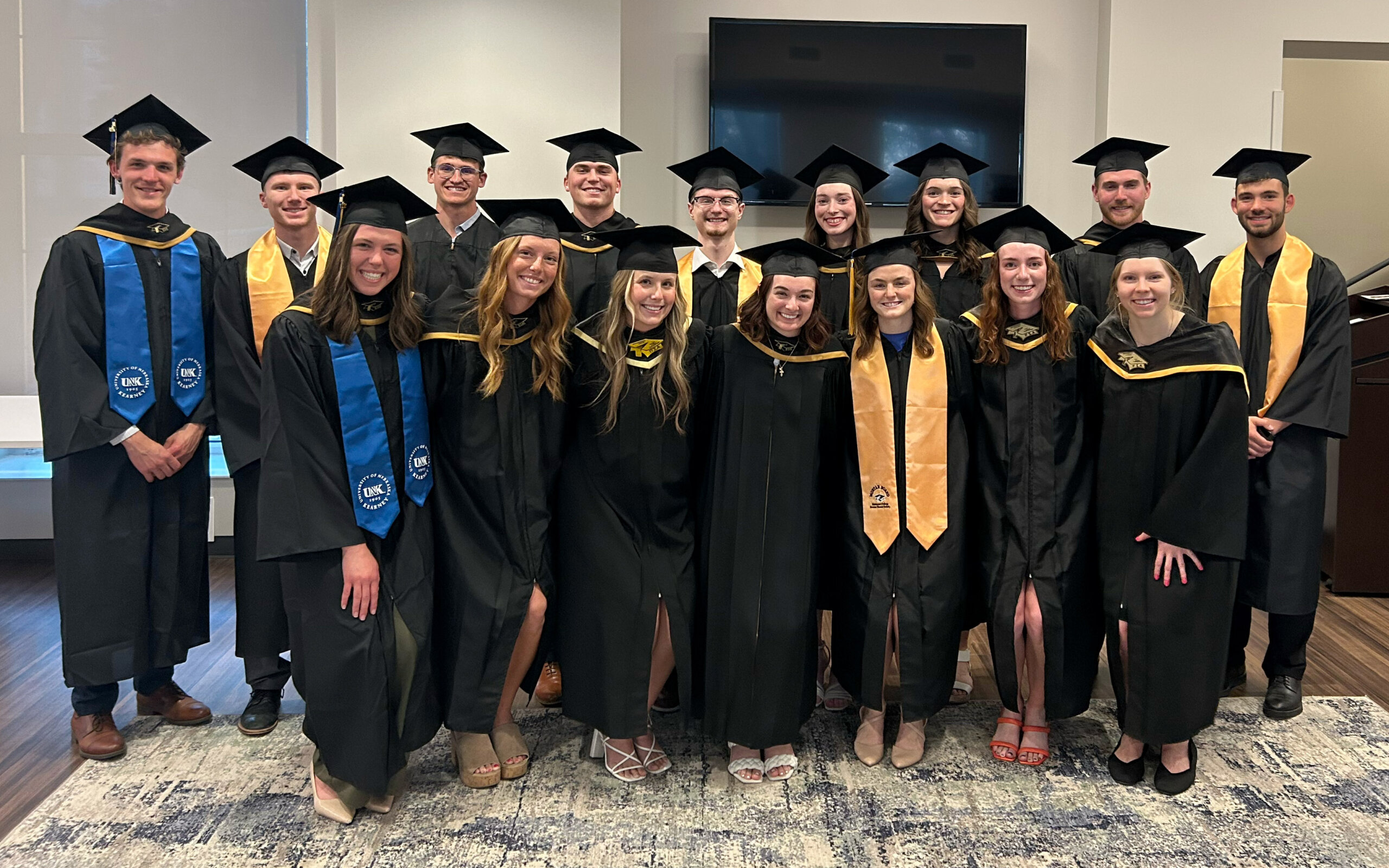 UNK Mortar Board members pose for a photo on commencement day.