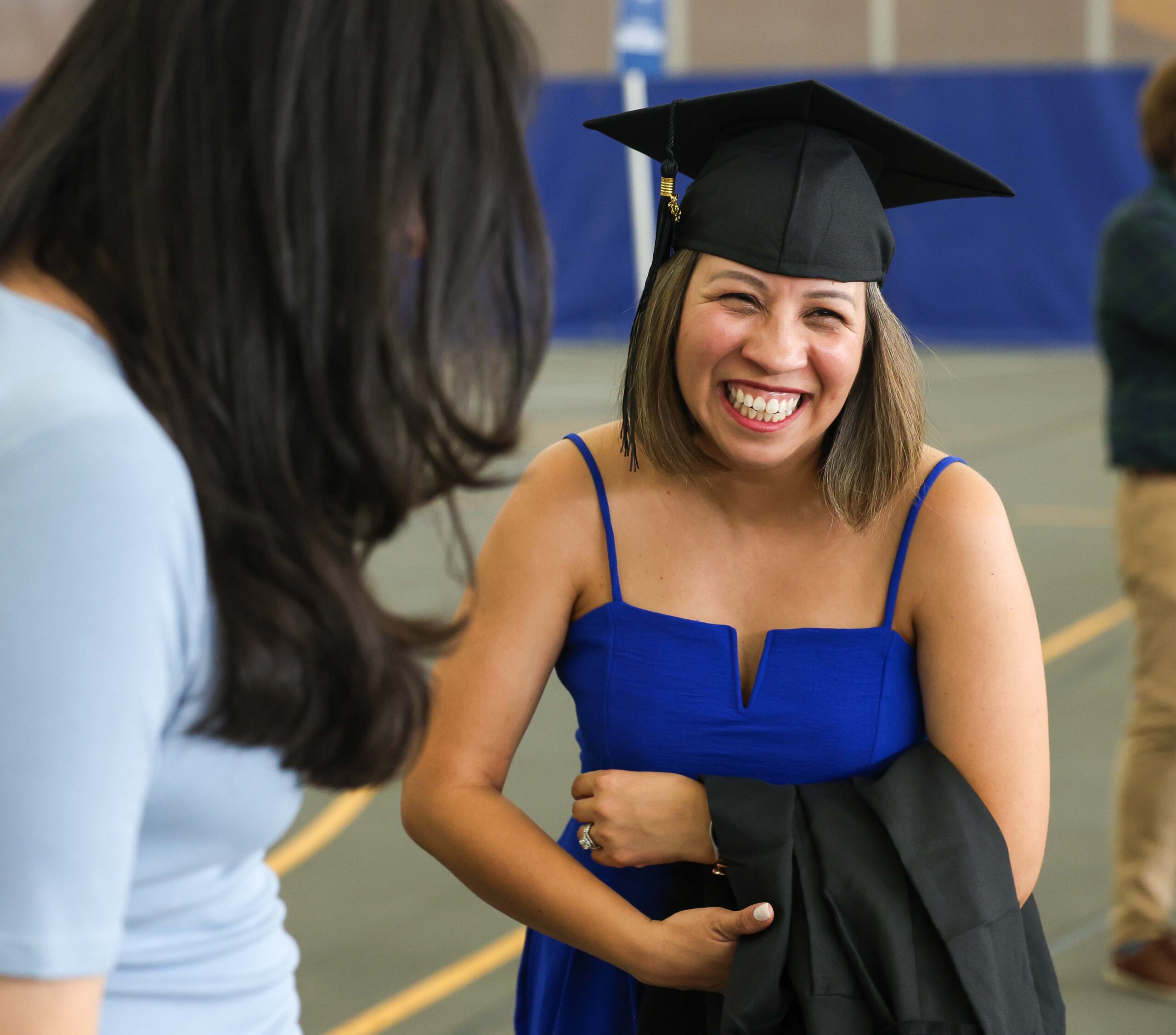 Students participate in summer commencement.