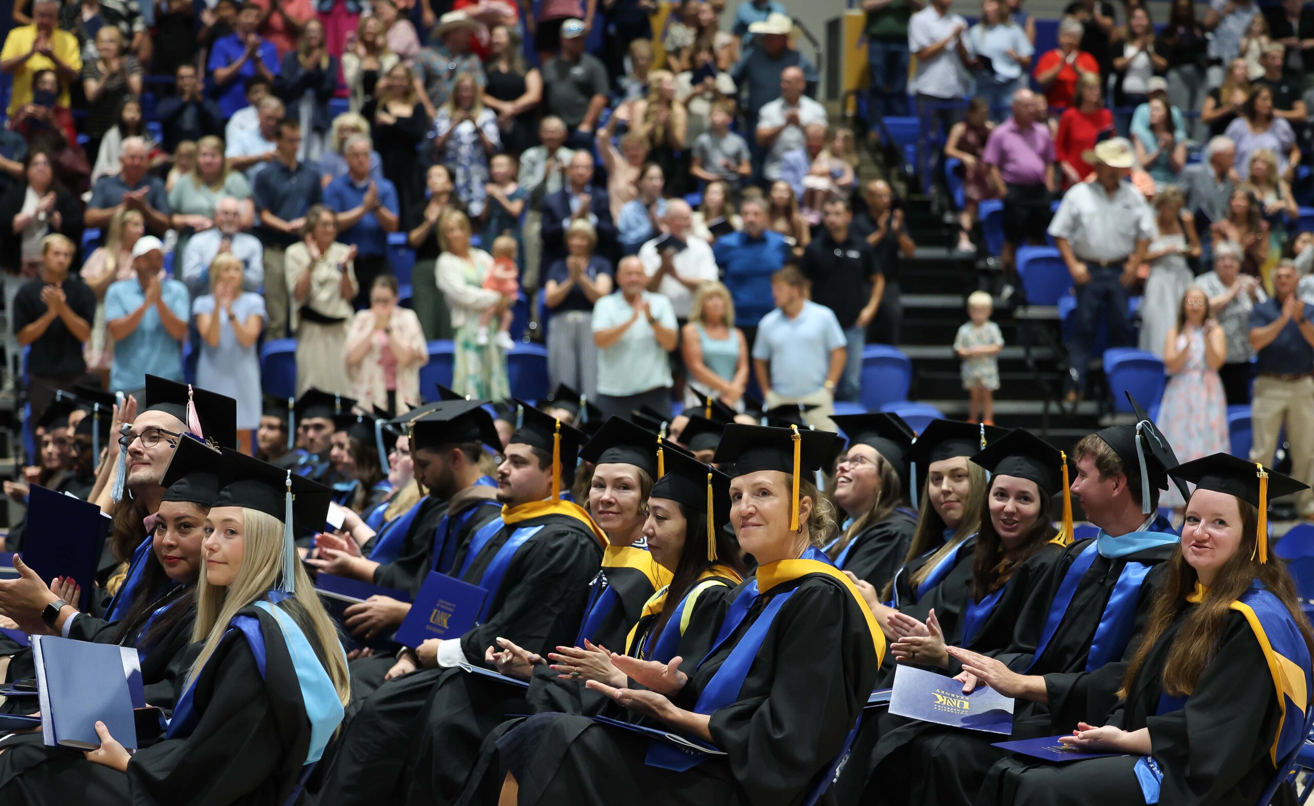 Students participate in summer commencement.