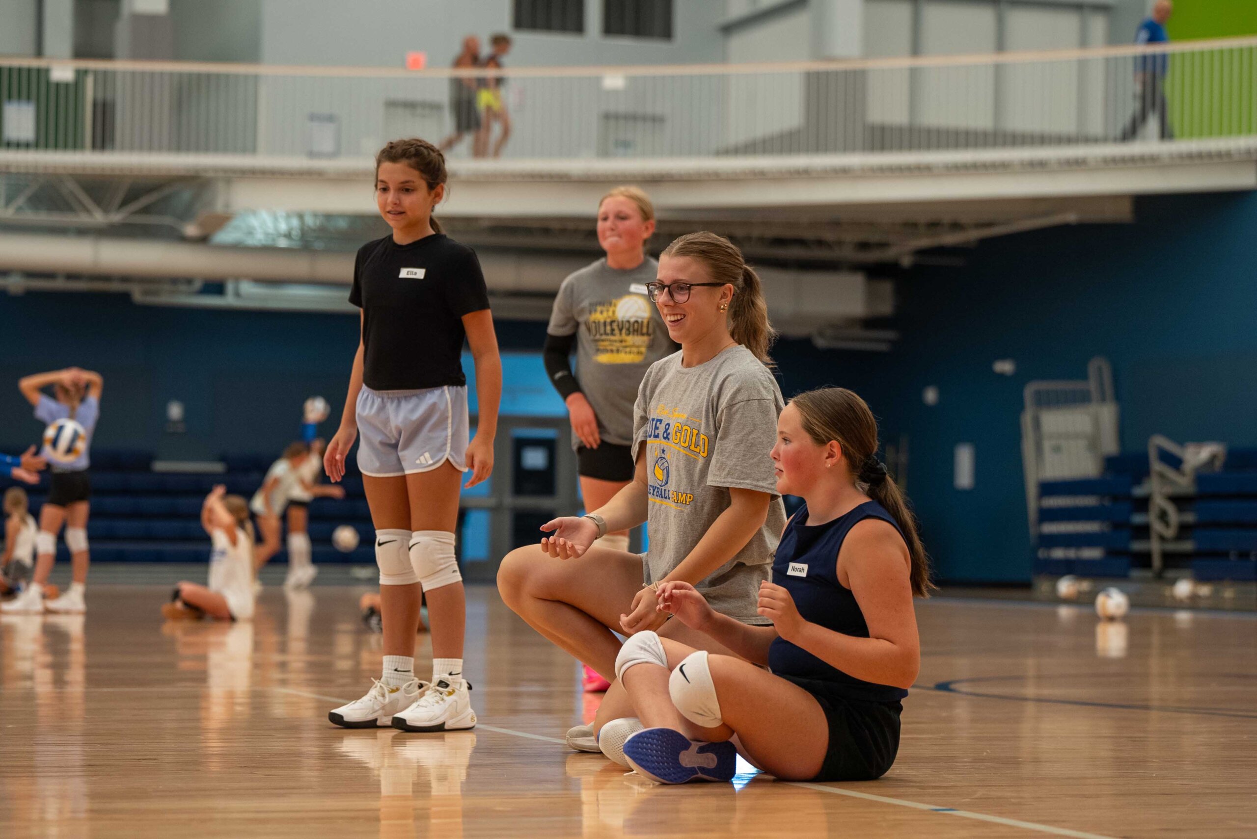 Young athletes participate in the Volleykidz Camp at Kearney SportsPlex.