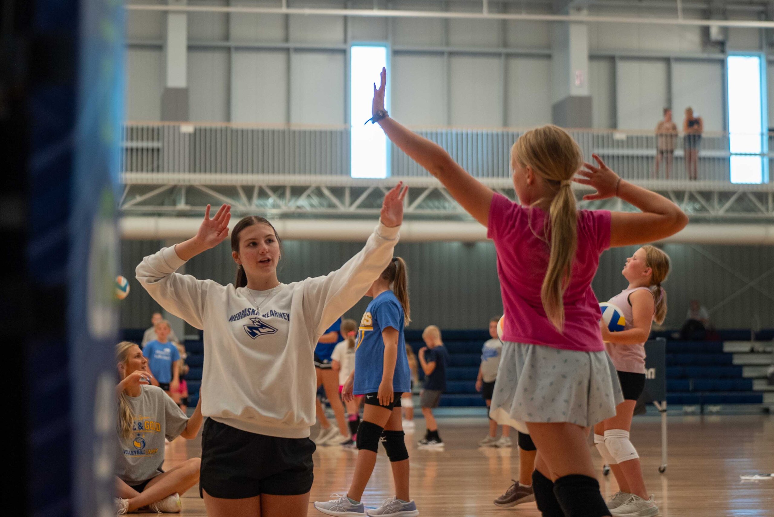 Young athletes participate in the Volleykidz Camp at Kearney SportsPlex.