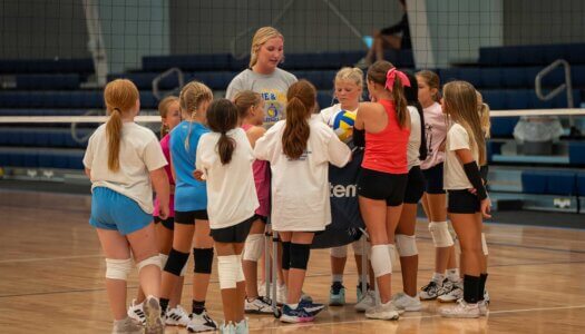 Young athletes participate in the Volleykidz Camp at Kearney SportsPlex.