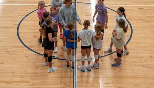 Young athletes participate in the Volleykidz Camp at Kearney SportsPlex.