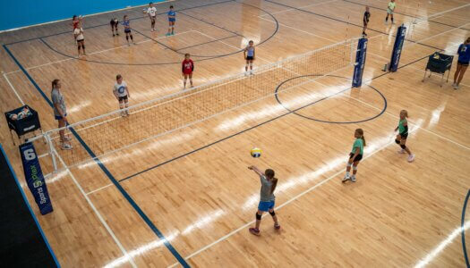 Young athletes participate in the Volleykidz Camp at Kearney SportsPlex.