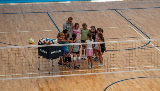 Young athletes participate in the Volleykidz Camp at Kearney SportsPlex.