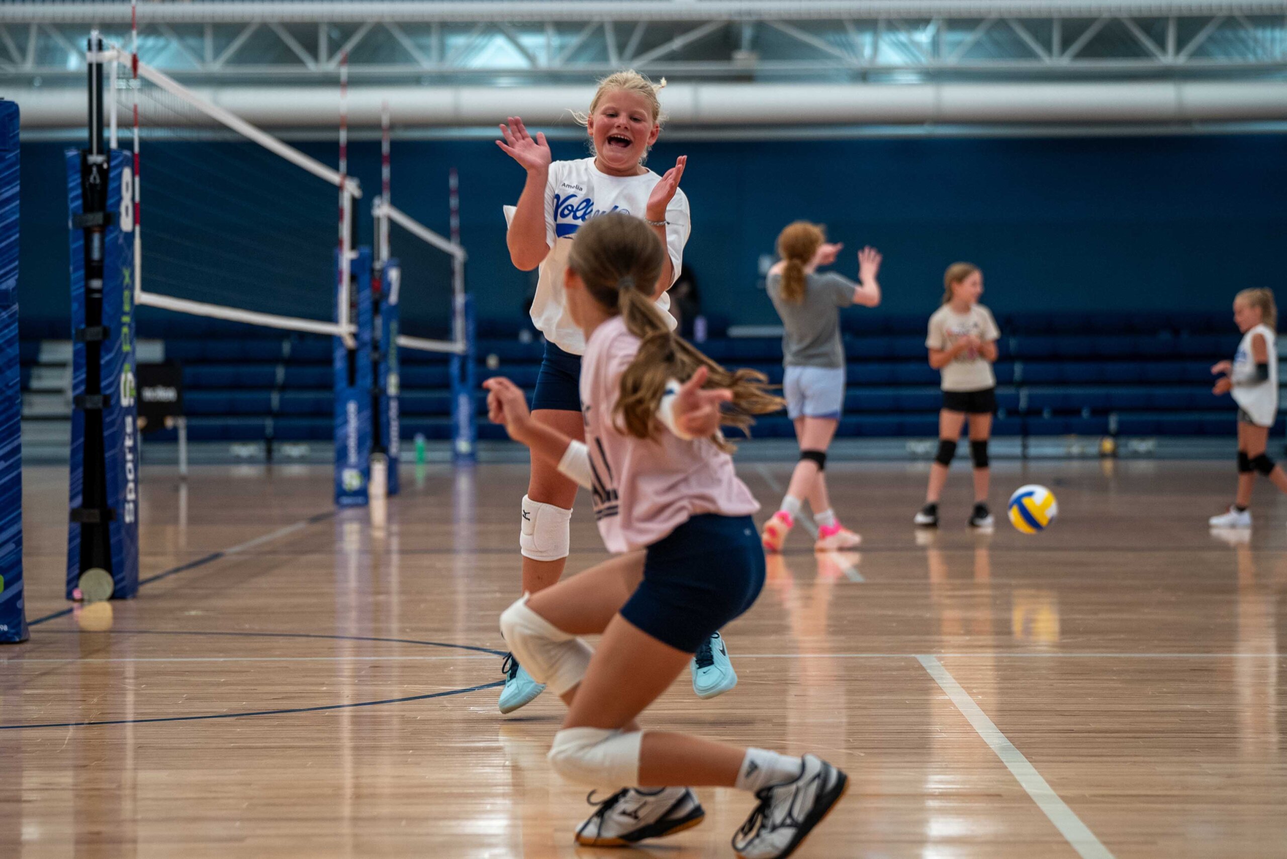 Young athletes participate in the Volleykidz Camp at Kearney SportsPlex.