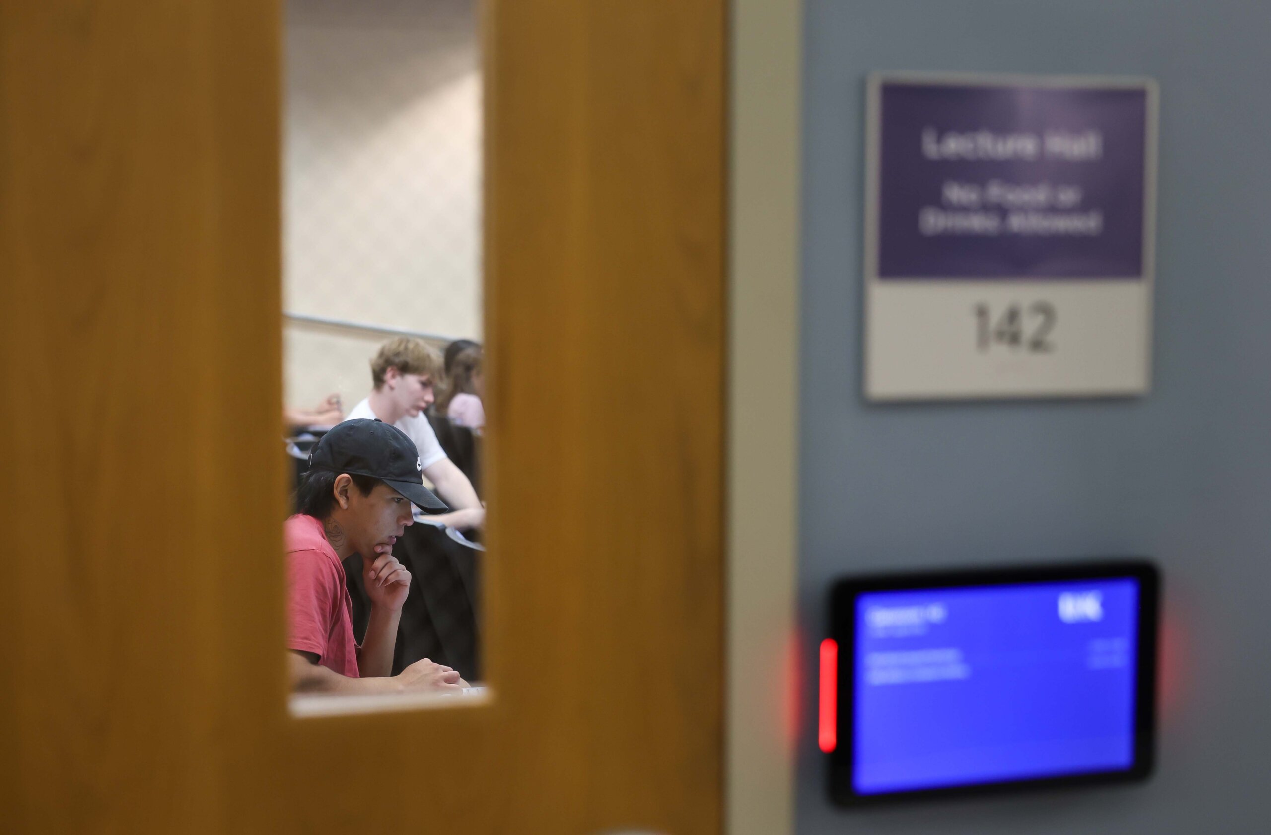 Students attend class.