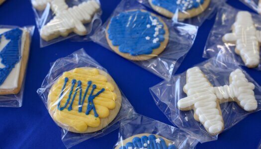UNK Aviation-themed cookies.