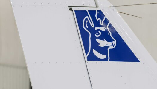 A Loper Flight Academy plane with UNK branding.
