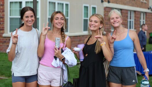 Students participate in Blue Gold Showcase.