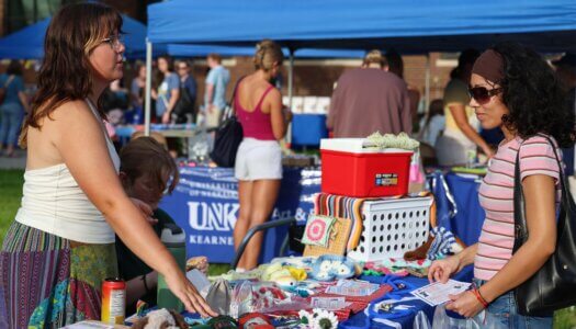 Students attend Blue Gold Showcase.