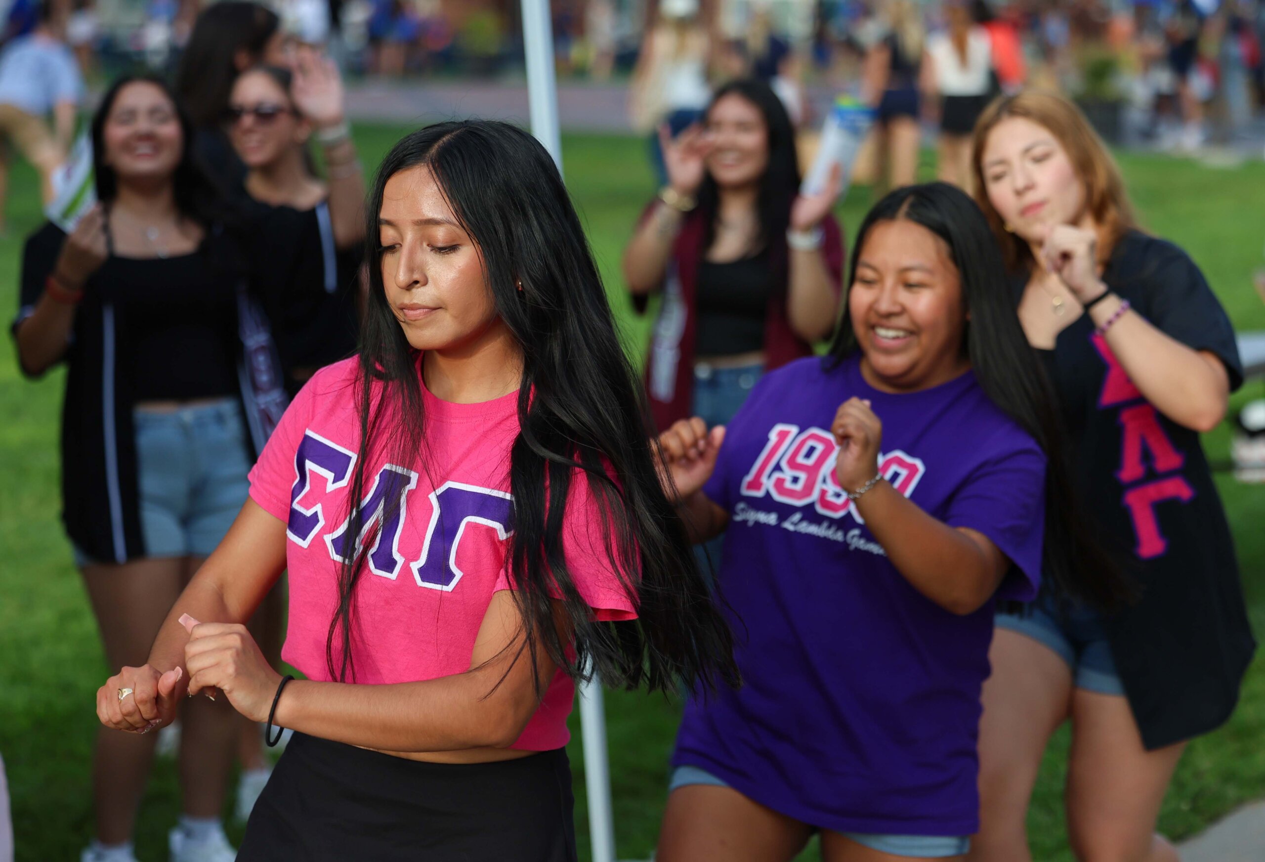 Students attend Blue Gold Showcase.