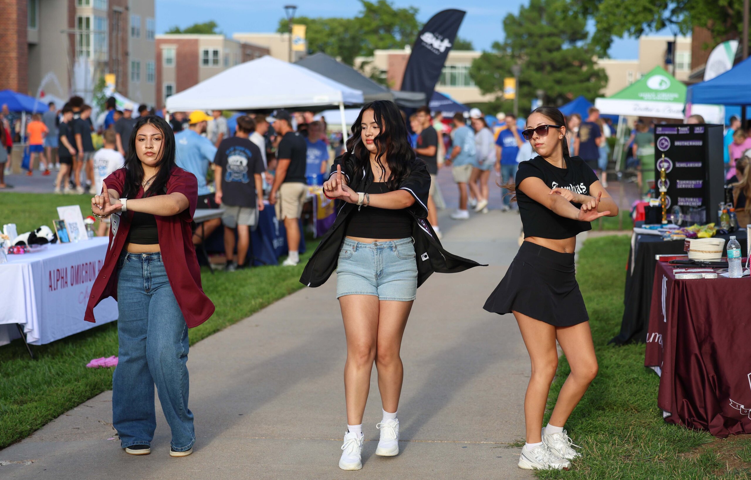 Students attend Blue Gold Showcase.