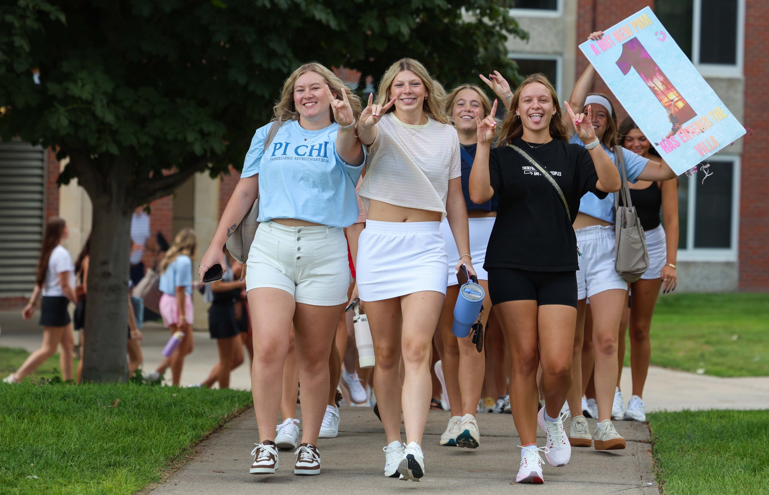 UNK sororities welcome new members at Bid Day.