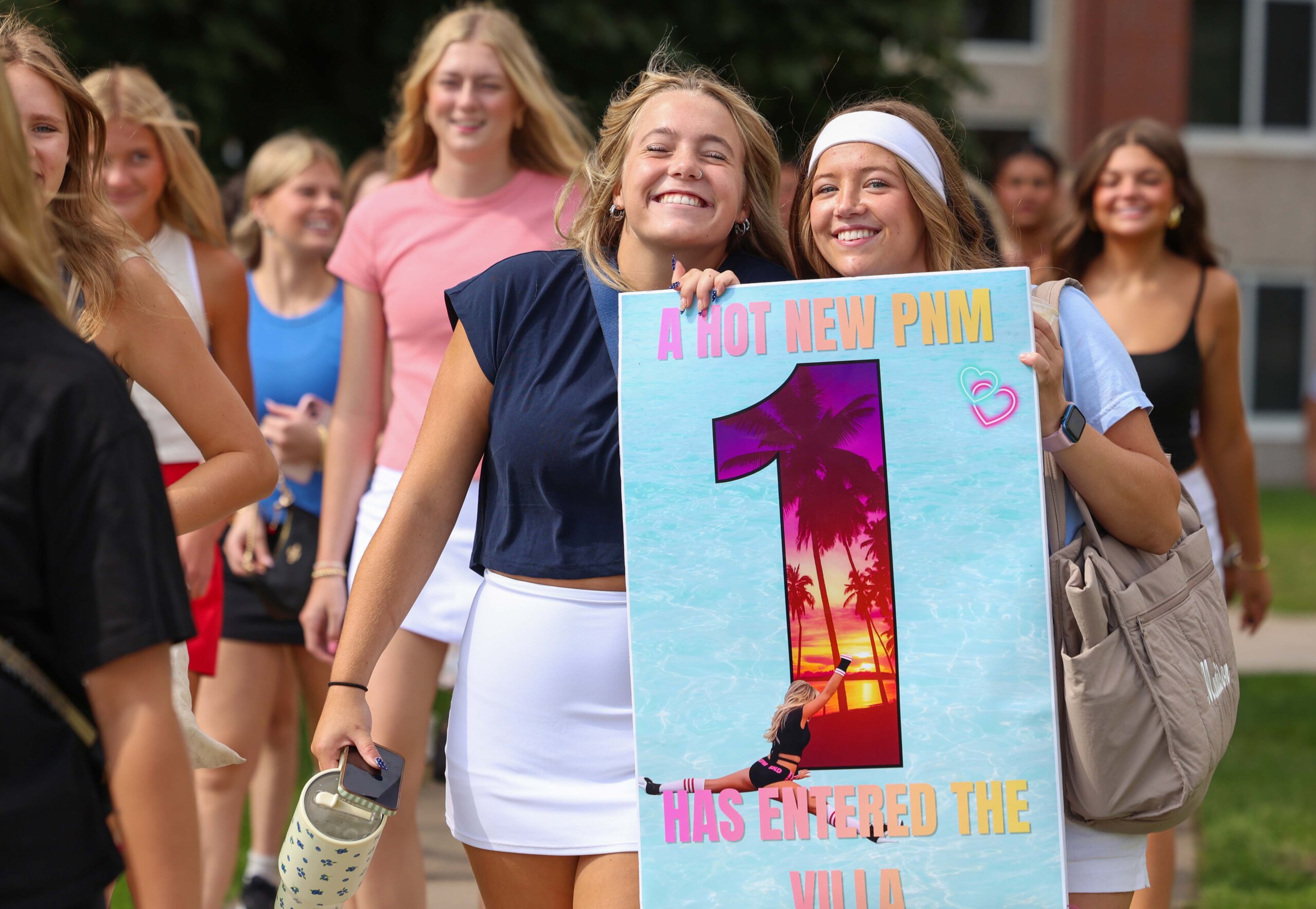 UNK sororities welcome new members at Bid Day.