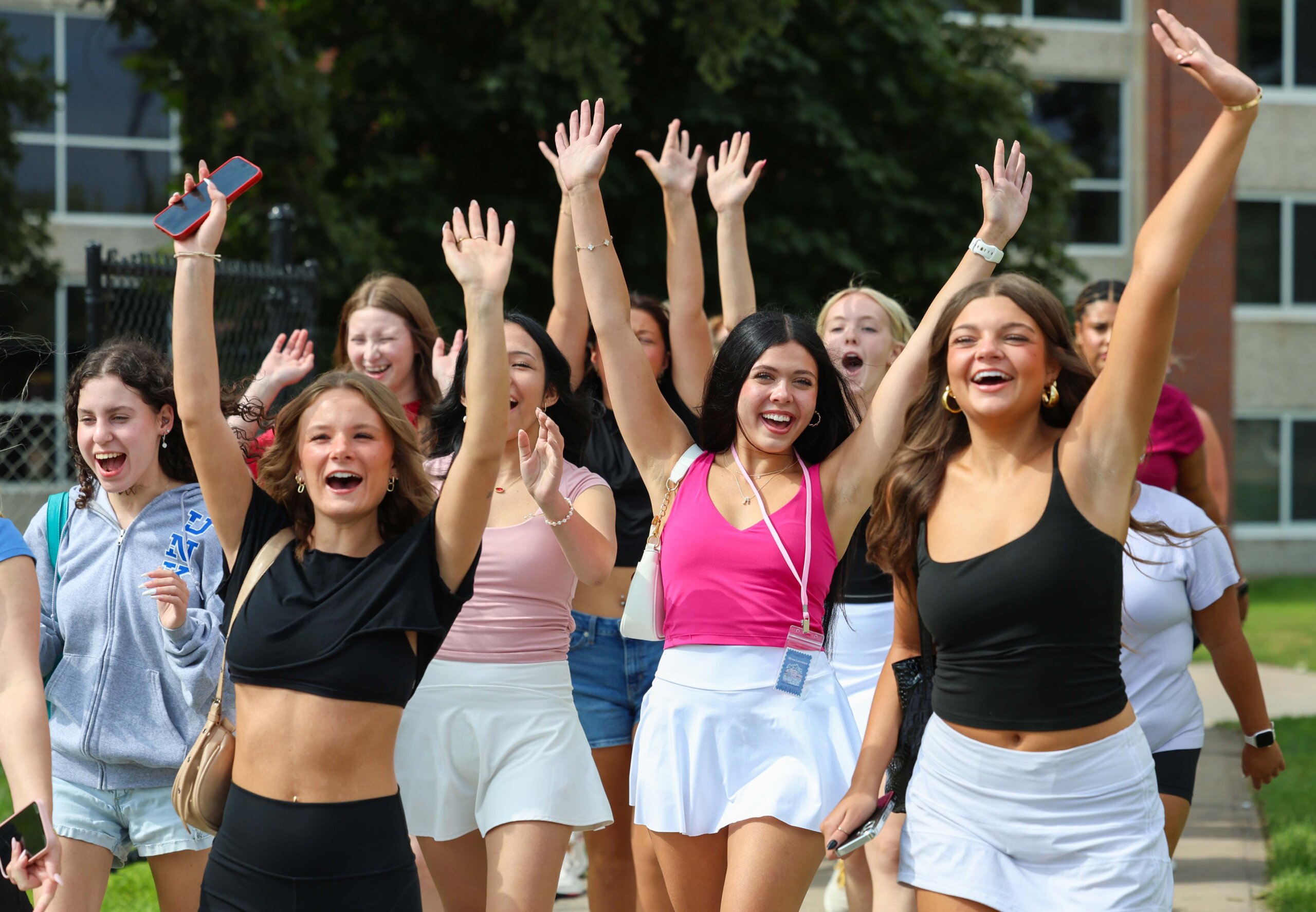 UNK sororities welcome new members at Bid Day.