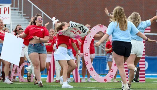 UNK sororities welcome new members at Bid Day.
