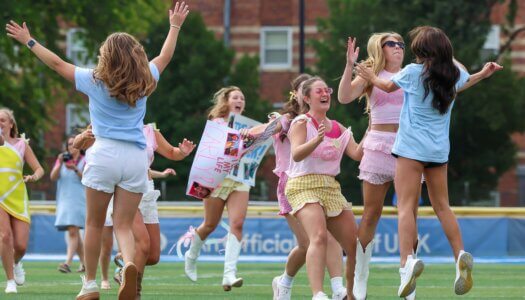 UNK sororities welcome new members at Bid Day.
