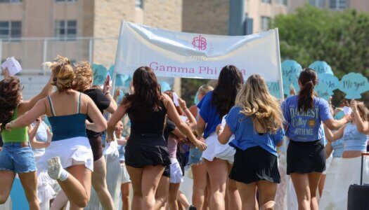UNK sororities welcome new members at Bid Day.