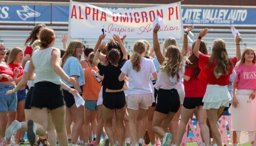 UNK sororities welcome new members at Bid Day.