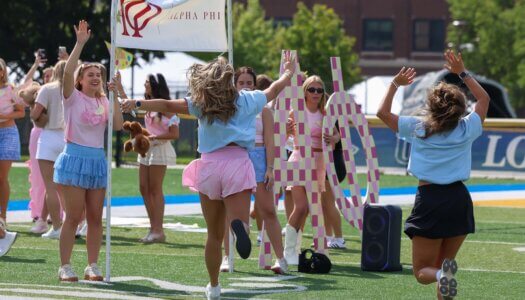 UNK sororities welcome new members at Bid Day.