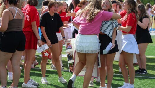UNK sororities welcome new members at Bid Day.