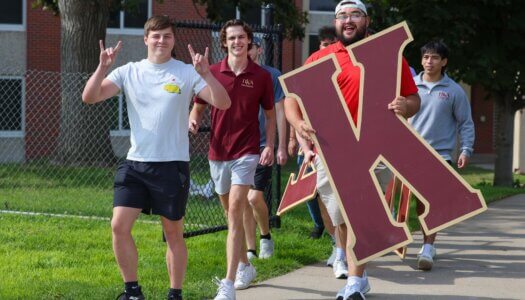 UNK fraternities show up to support Bid Day.