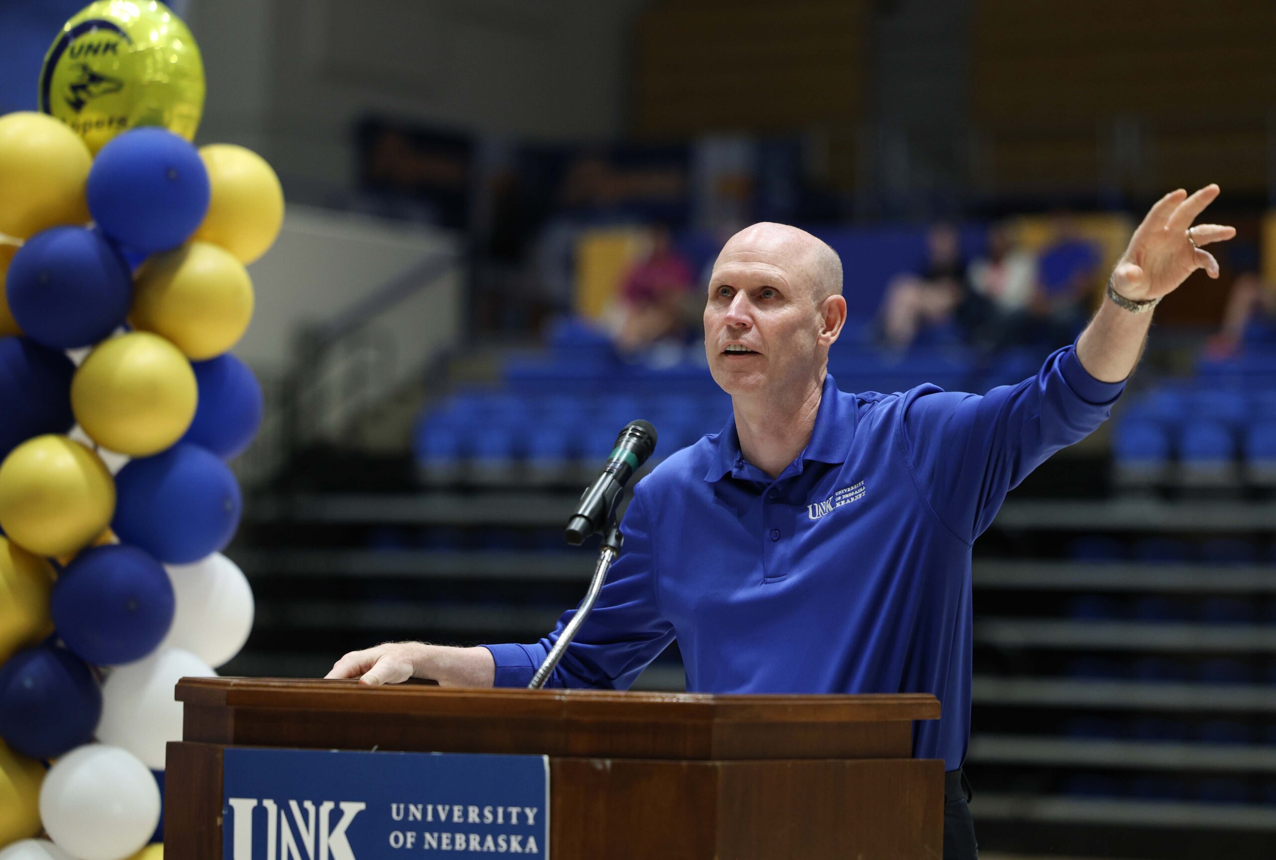 Chancellor Neal Schnoor speaks at convocation.