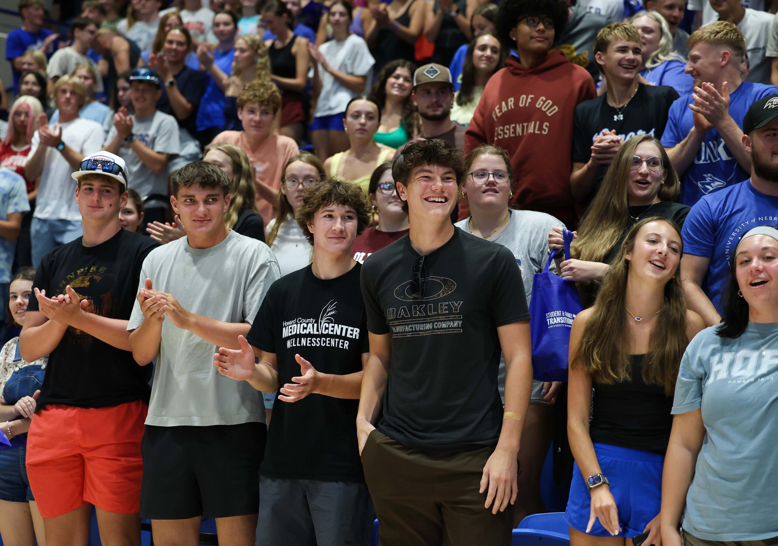 New students participate in convocation.
