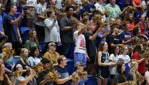 New students participate in convocation.