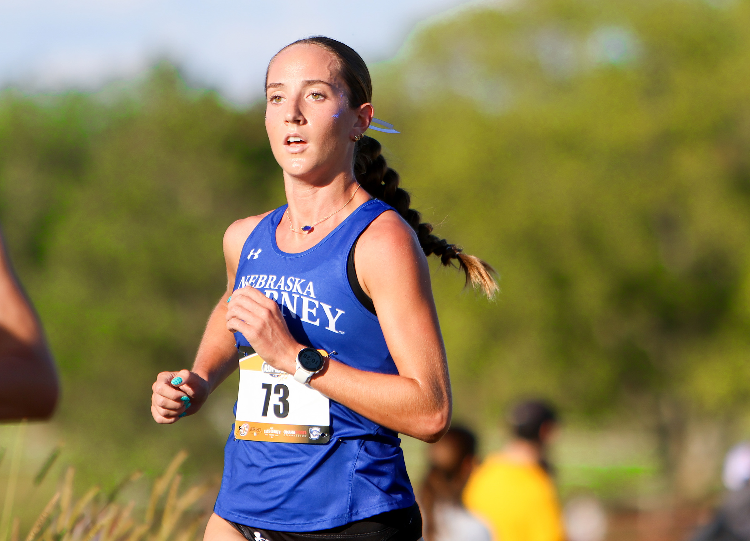 Kassidy Stuckey competes for UNK cross country.