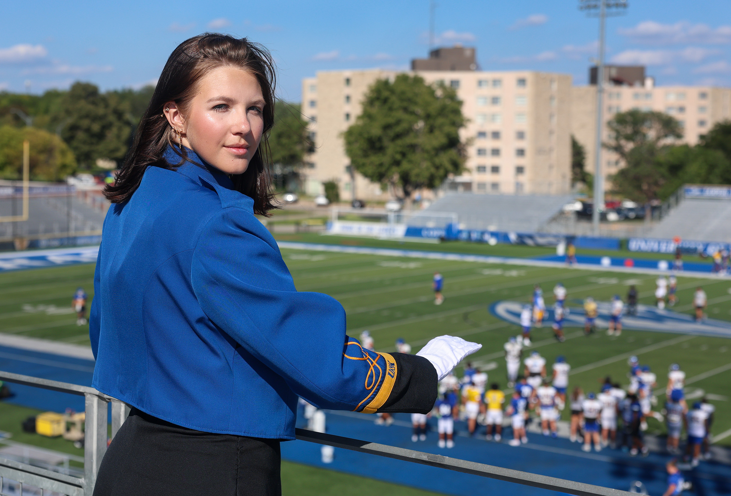 Raegen Hillman is pictured at Cope Stadium.