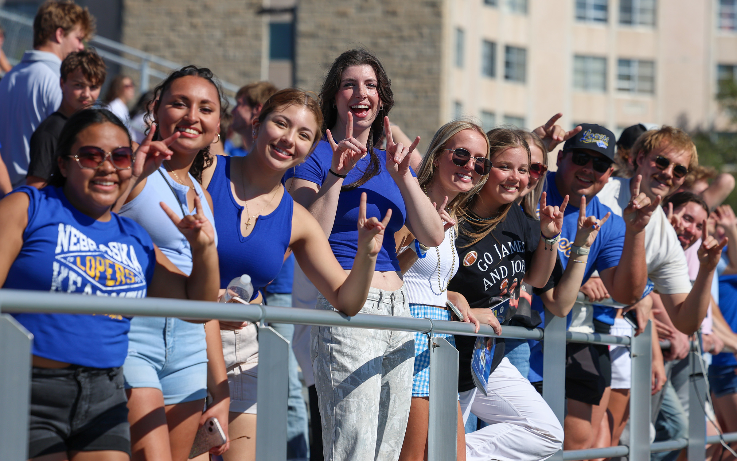 UNK fans cheer at last year's homecoming football game.