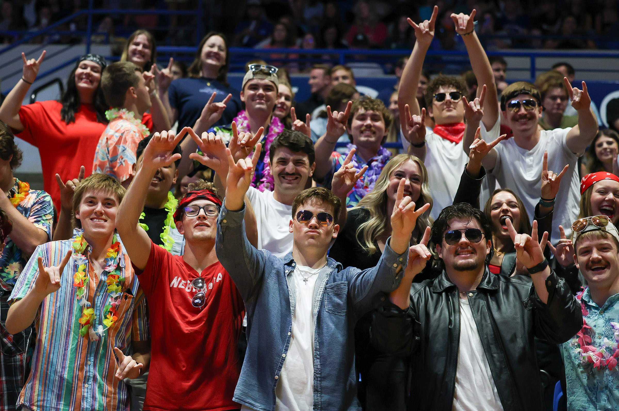 UNK students participate in last year's lipsync competition.