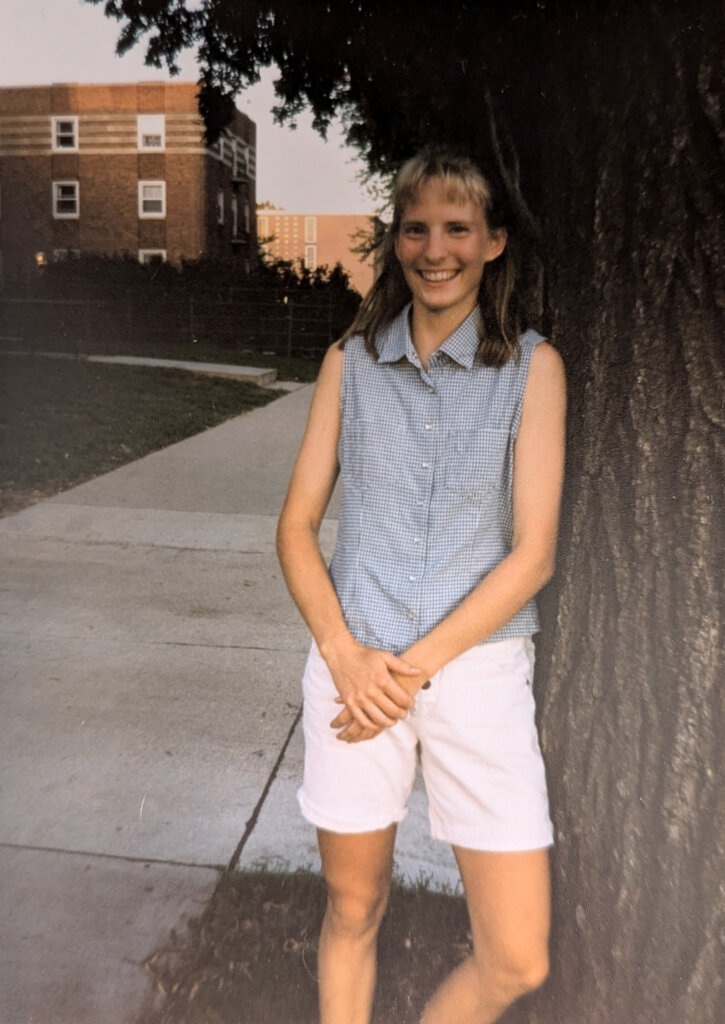 Annette Moser as an undergraduate student at UNK.