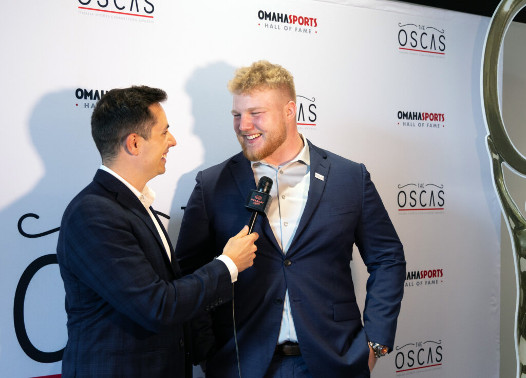 Austin Jacobsen at the Omaha Sports Commission Awards.