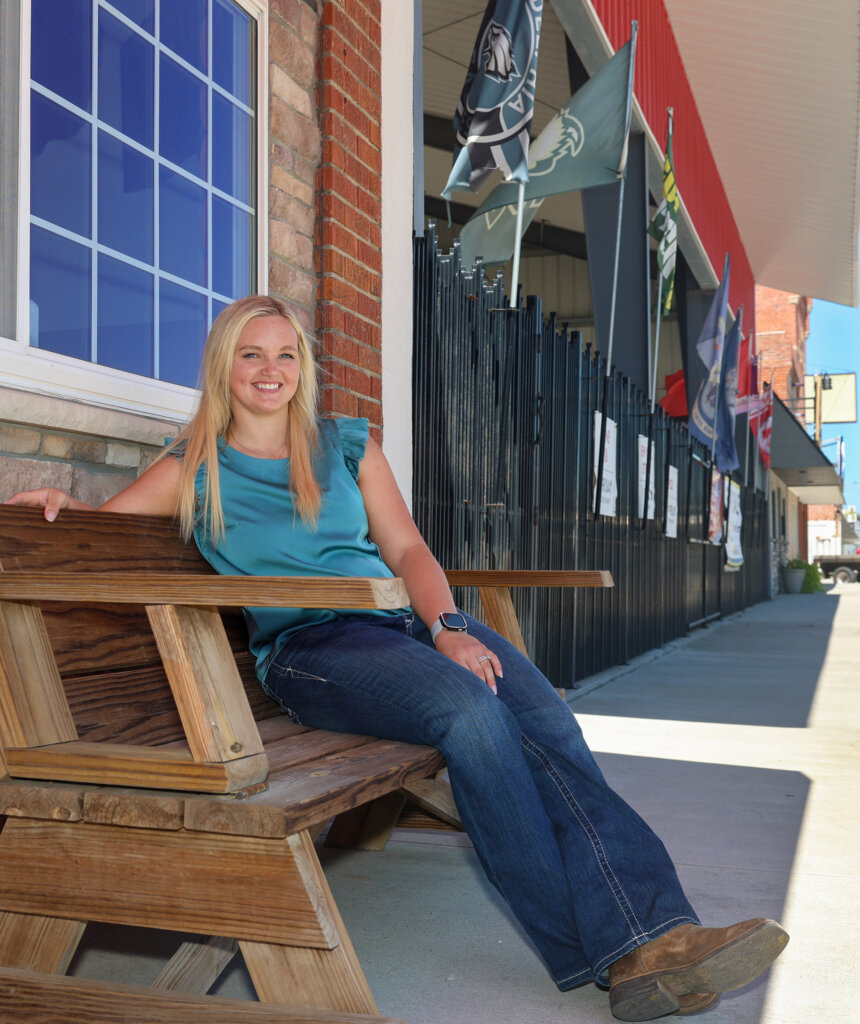 Brianna Wood is pictured in downtown Central City
