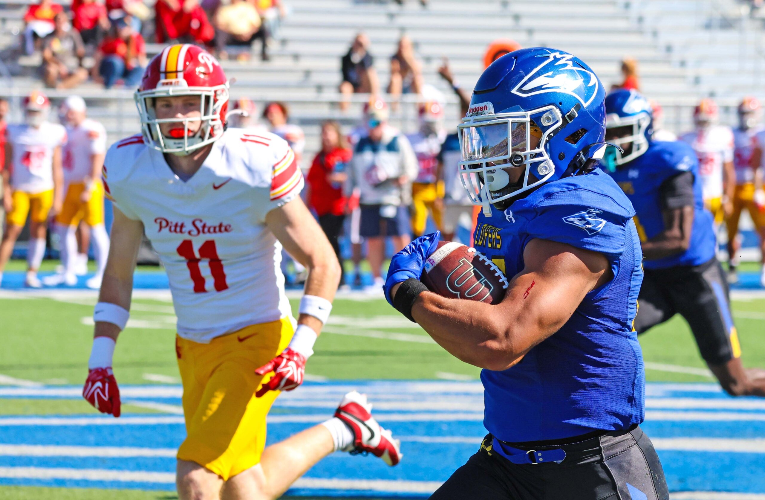 A UNK player runs a touchdown.