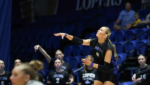 Grace Schmedding competes for UNK volleyball.