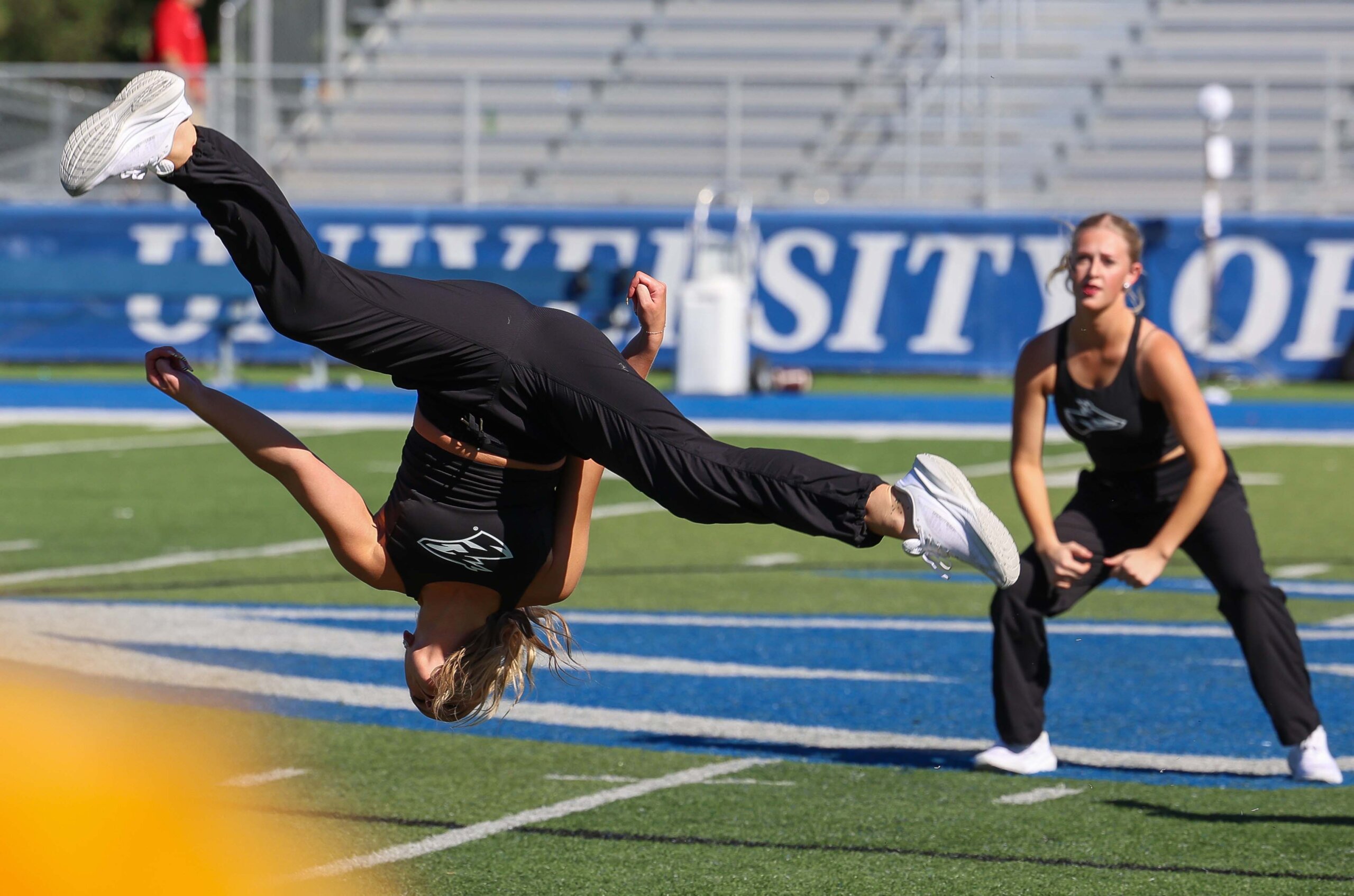 The Sapphires Dance Team performs.