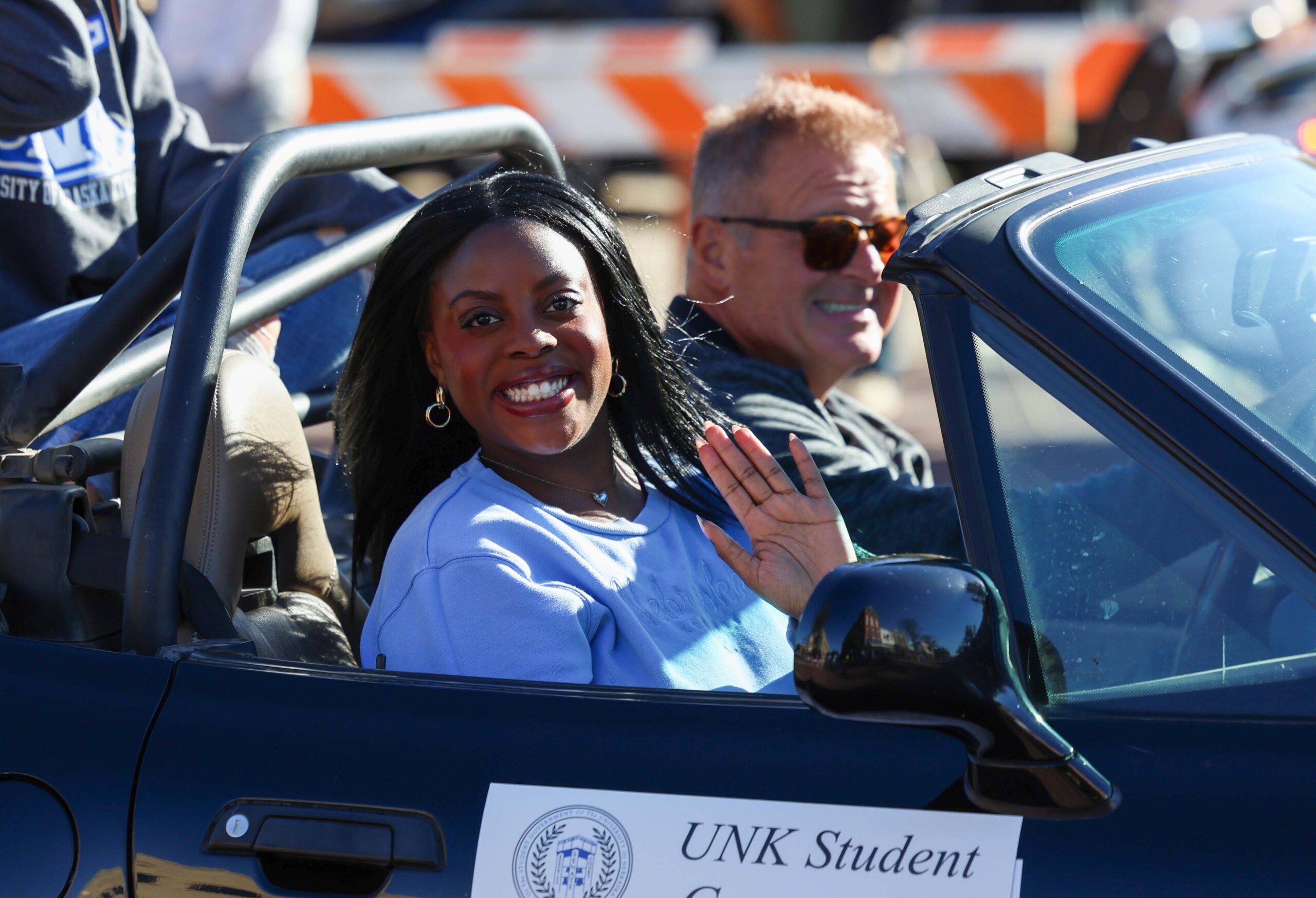 Students participate in the parade.