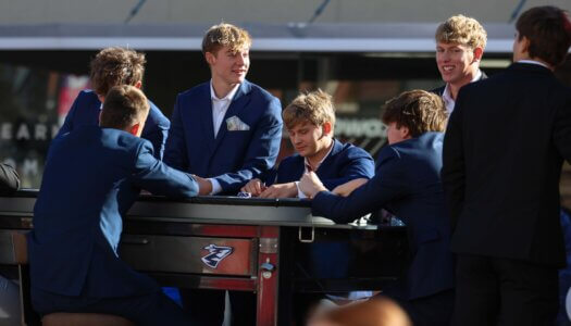 Students participate in the parade.