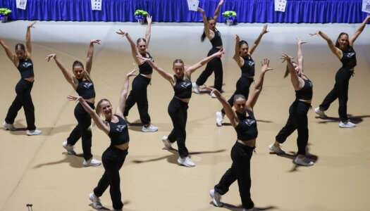 The Sapphires perform a routine.